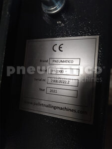 Tabliczka znamionowa na Pneumatico-PT-1900